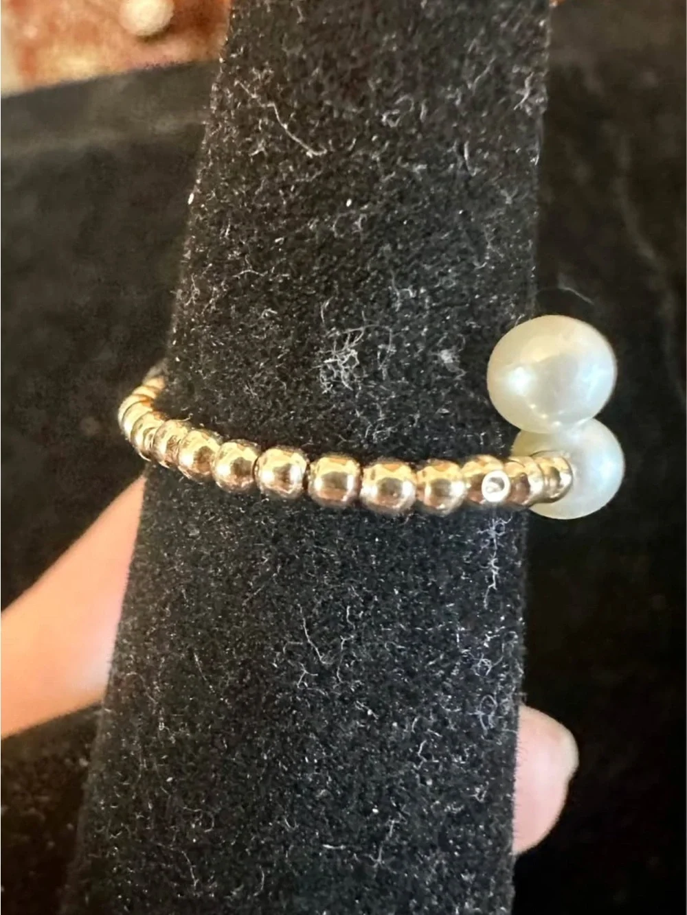 New 14K Solid Gold ring freshwater pearl adjustable solid 14K gold ring band